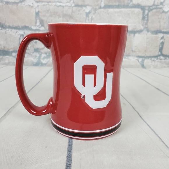 2/$25 Oklahoma Sooners  15oz Relief Coffee Mug - Picture 1 of 8